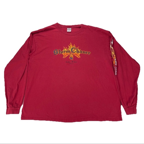 Vintage Lake Tahoe Storm Chasers T-shirt Adult 2XL Rare California Long Sleeve - Picture 1 of 13
